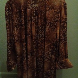 COCOMO WOMAN 2X brown blouse